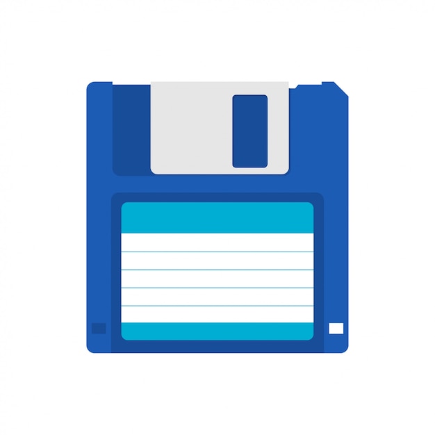 Disquete magnético. Icono de plano