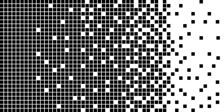 Vector disuelto lleno de estilo abstracto. fondo de vector de rectángulo de desintegración. efecto de transformación.