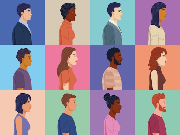 Diversidad doce personas