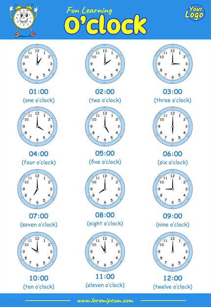 Diversión aprendiendo el reloj Educación Decir la hora el reloj