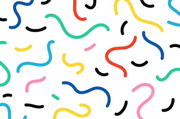 Diversión colorida de patrones sin fisuras Fondo de arte de estilo abstracto de garabato creativo para niños