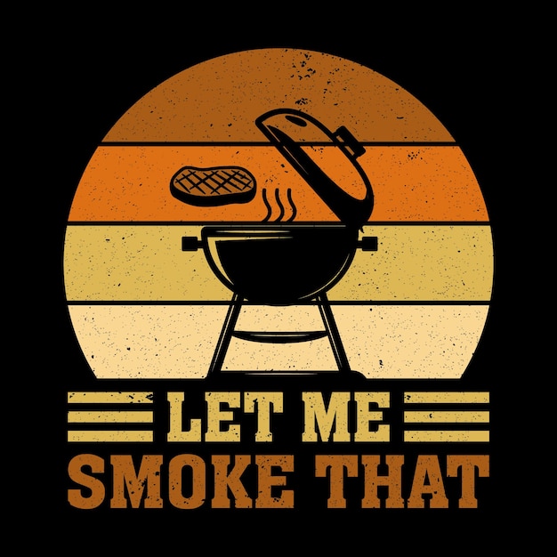 Vector divertida camiseta bbq designbbq barbacoa fiesta postertemplate design