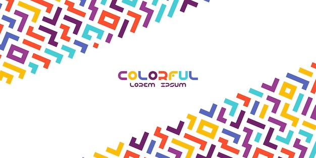 Divertida línea colorida doodle de patrones sin fisuras Fondo de arte de estilo minimalista creativo para niños