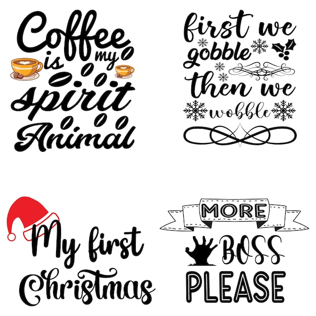 Divertido diseño de citas de svg de navidad