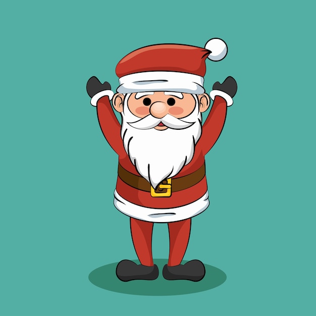 divertido icono de Navidad de Papá Noel