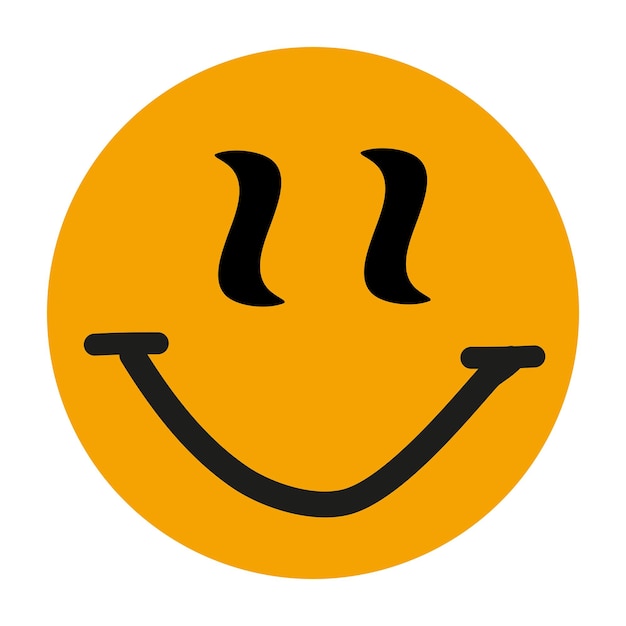 divertido, maravilloso, emoji, vector, icono