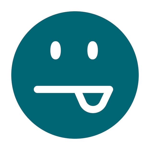 divertido, maravilloso, emoji, vector, icono
