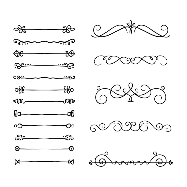 divisor de texto ornamental elementos de diseño de borde elegante perfecto para la decoración de páginas web invitatio