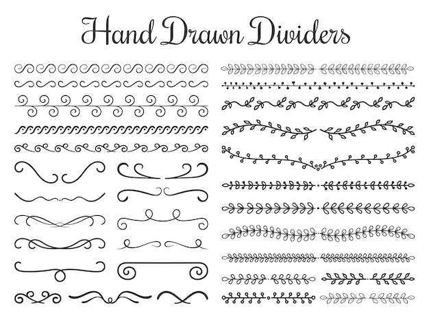 Divisores dibujados a mano