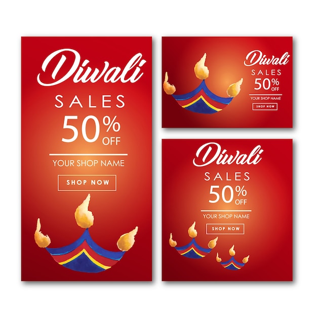 Diwali colección de folleto