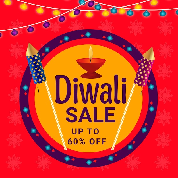 Diwali gran oferta de venta royalty sticker design stock