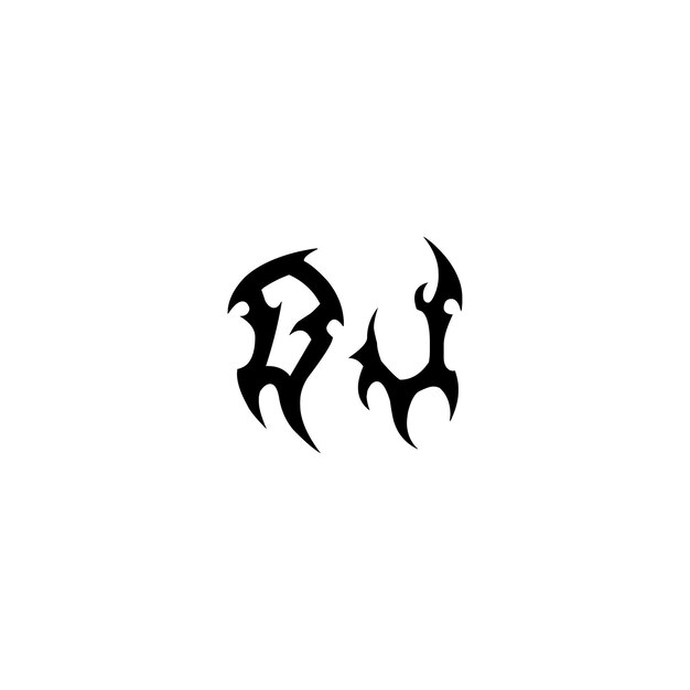 DJ monograma logo diseño carta texto nombre símbolo monocromo logotipo alfabeto carácter simple logo