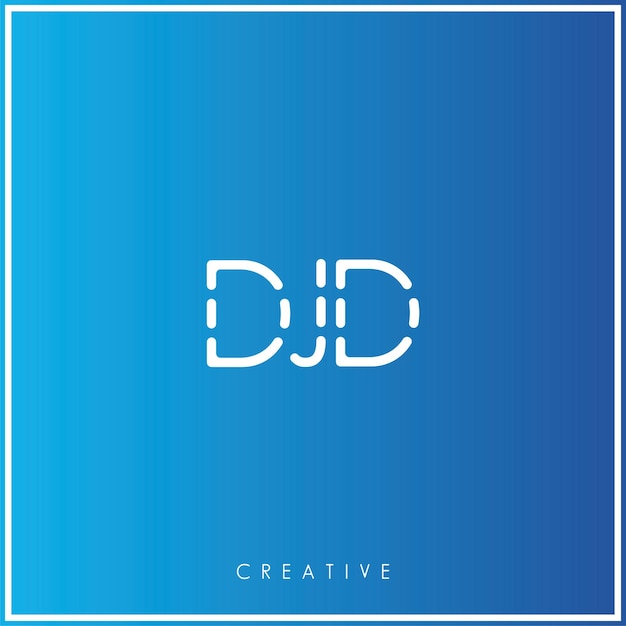 DJD Premium Vector último diseño de logotipo creativo Ilustración vectorial de logotipo mínimo monograma