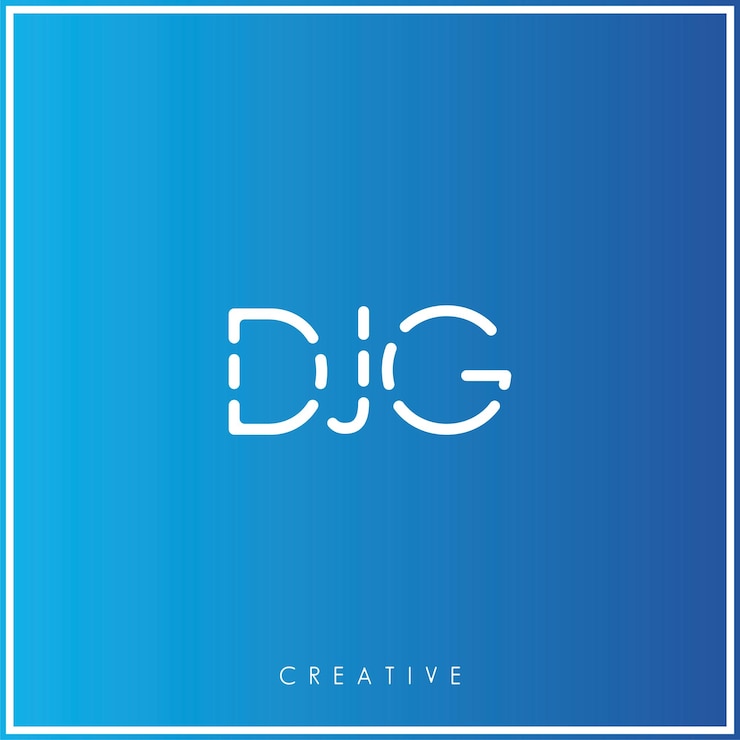 Vector djg premium vector último diseño de logotipo creativo ilustración vectorial de logotipo mínimo monograma
