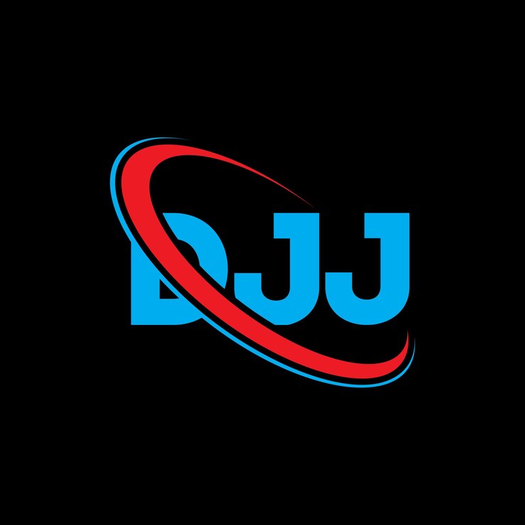 Vector djj logotipo djj letra djj letra diseño del logotipo iniciales djj logo vinculado con círculo y mayúscula monograma logotipo djj tipografía para negocios de tecnología y marca inmobiliaria