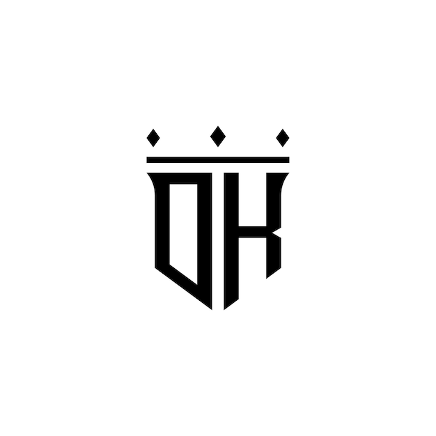 DK monograma logotipo diseño carta texto nombre símbolo monocromo logotipo alfabeto carácter simple logotipo