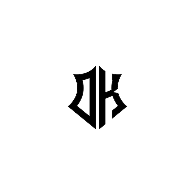DK monograma logotipo diseño carta texto nombre símbolo monocromo logotipo alfabeto carácter simple logotipo