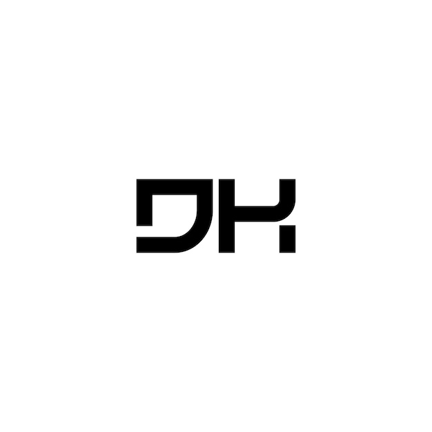 DK monograma logotipo diseño carta texto nombre símbolo monocromo logotipo alfabeto carácter simple logotipo