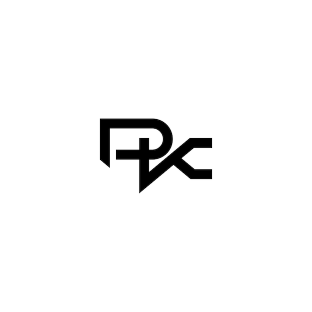 DK monograma logotipo diseño carta texto nombre símbolo monocromo logotipo alfabeto carácter simple logotipo