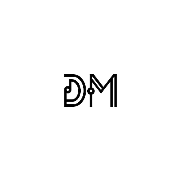 DL monograma logotipo diseño carta texto nombre símbolo monocromo logotipo alfabeto carácter simple logotipo