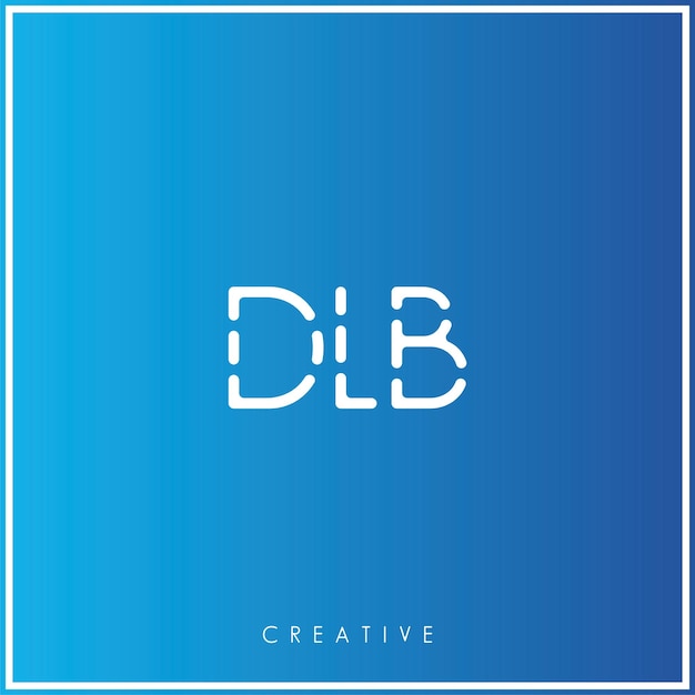 Dlb premium vector último diseño de logotipo diseño creativo de logotipo ilustración vectorial logotipo mínimo monograma