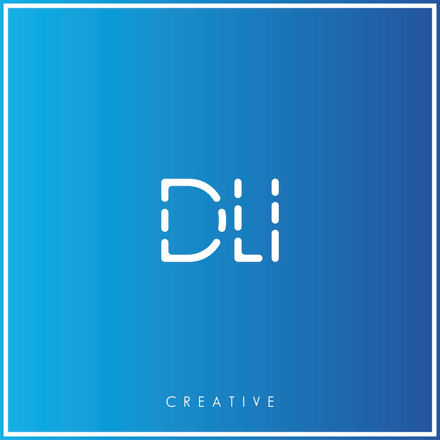 DLI Premium Vector último diseño de logotipo Diseño creativo de logotipo Ilustración vectorial Logotipo mínimo Monograma