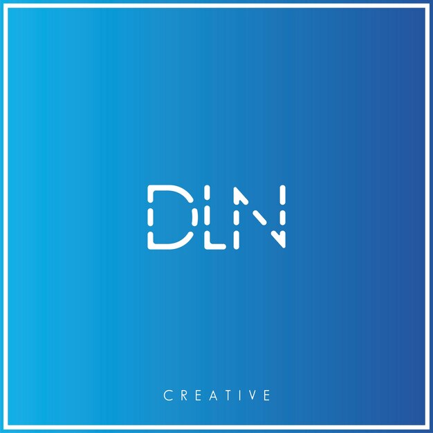 DLN Premium Vector último diseño de logotipo Diseño creativo de logotipo Ilustración vectorial Logotipo mínimo Monograma