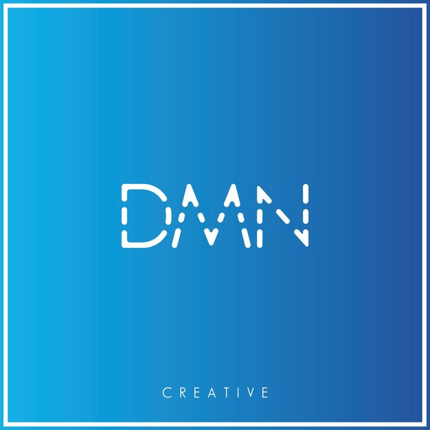DMN Premium Vector último diseño de logotipo Diseño creativo de logotipo Ilustración vectorial Logotipo mínimo Monograma