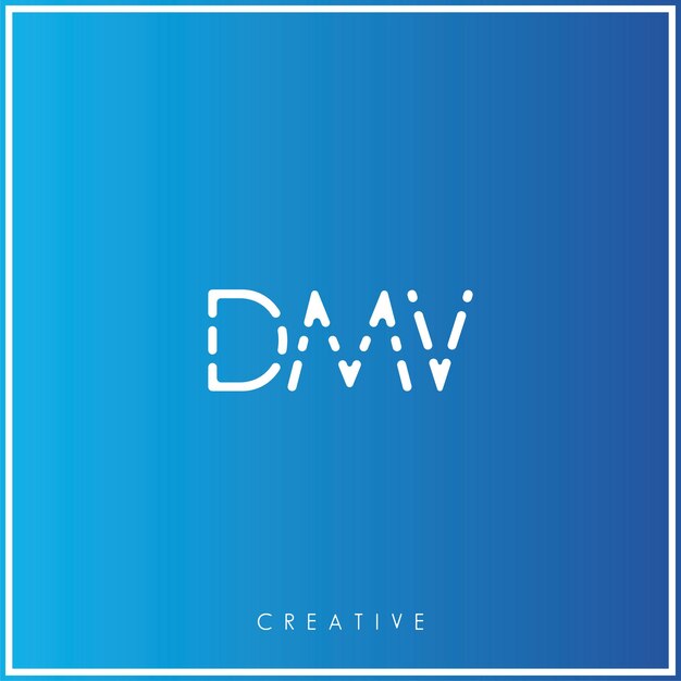 DMV Premium Vector último diseño de logotipo Diseño creativo de logotipo Ilustración vectorial Logotipo mínimo Monograma