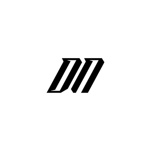 DN monograma logotipo diseño carta texto nombre símbolo monocromo logotipo alfabeto carácter simple logotipo