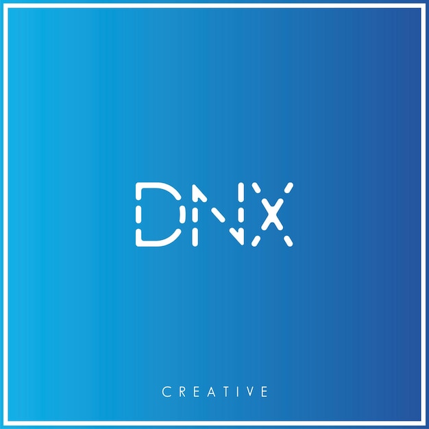 DNX Premium Vector último diseño de logotipo Diseño creativo de logotipo Ilustración vectorial Logotipo mínimo Monograma