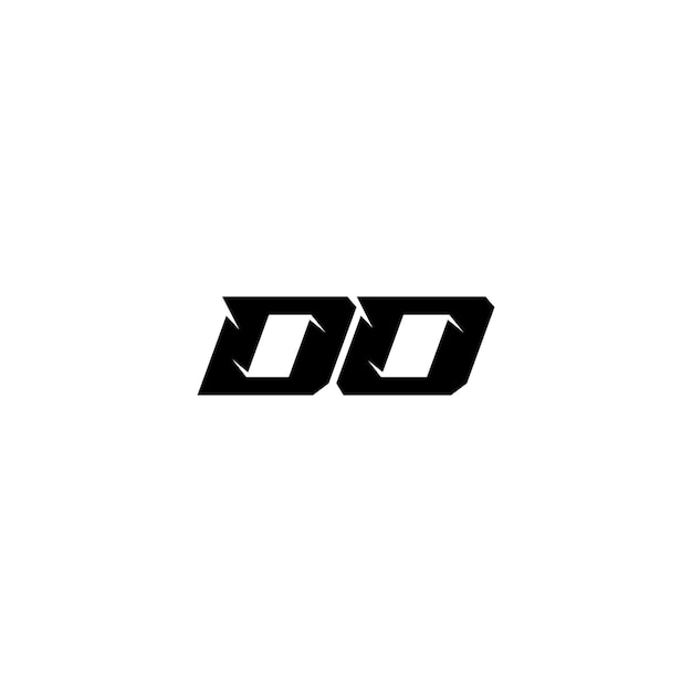 DO monograma logotipo diseño carta texto nombre símbolo monocromo logotipo alfabeto carácter simple logotipo