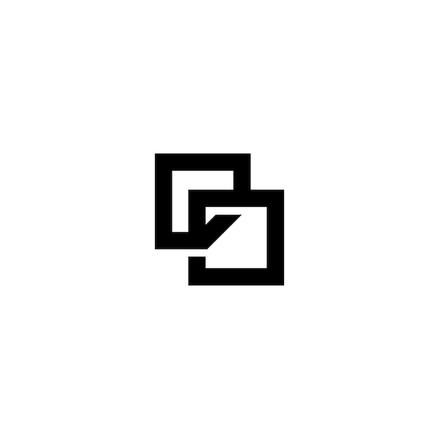 DO monograma logotipo diseño carta texto nombre símbolo monocromo logotipo alfabeto carácter simple logotipo