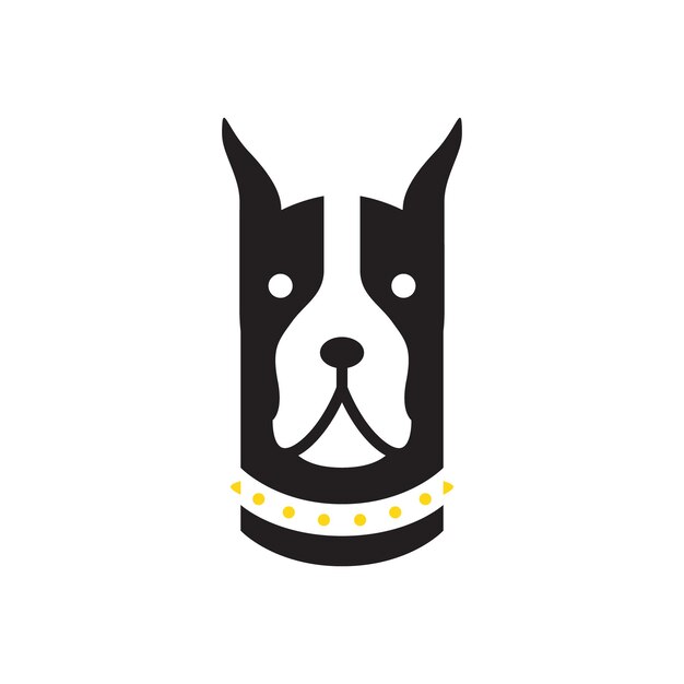 Doberman perro mascotas moderno mínimo mascota logo icono vector ilustración