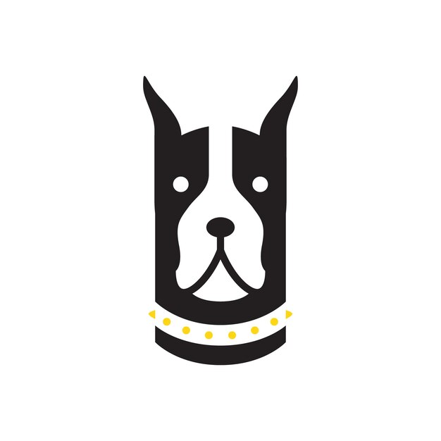 Doberman perro mascotas moderno mínimo mascota logo icono vector ilustración