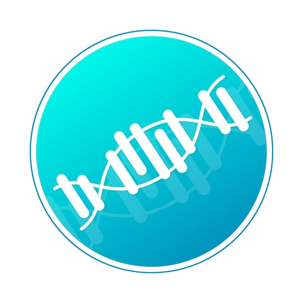 La doble hélice de la molécula de ADN es el logotipo de la medicina, la biología y la química.