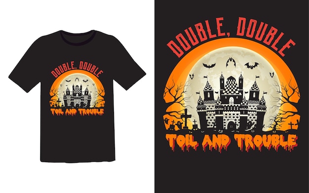 Doble trabajo y problemas Diseño de camisetas de Halloween