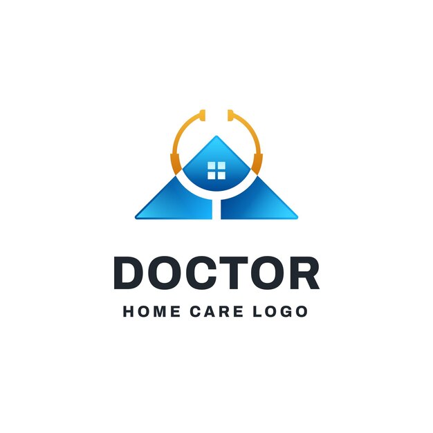 Doctor casa logo vector icono ilustración