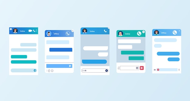 Doctor chat bot dialog diseño plano de windows para sitio web o aplicación móvil. Asesoramiento médico online, chatbot para soporte de atención al cliente remota. Interfaz de usuario de la aplicación con cuadros de diálogo.