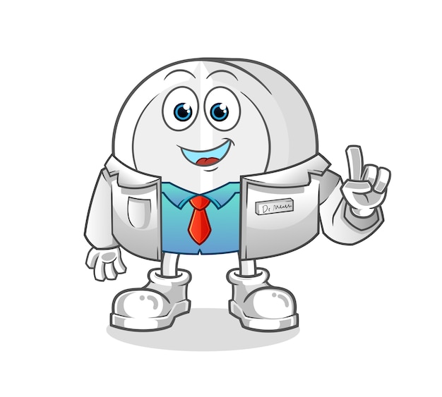 Doctor medicina personaje de dibujos animados