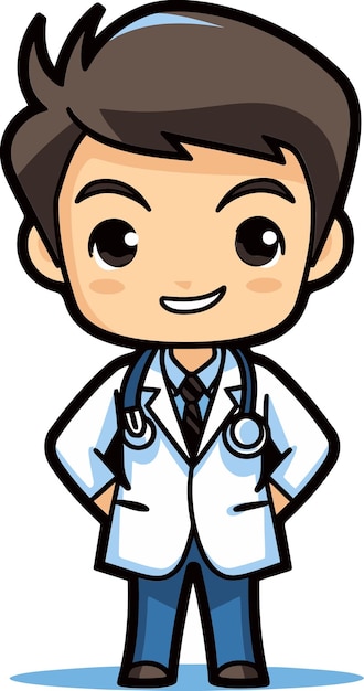 Doctor Vector Art Precisión en la salud Vectores Doctor Gráficos Expresiones médicas artísticas