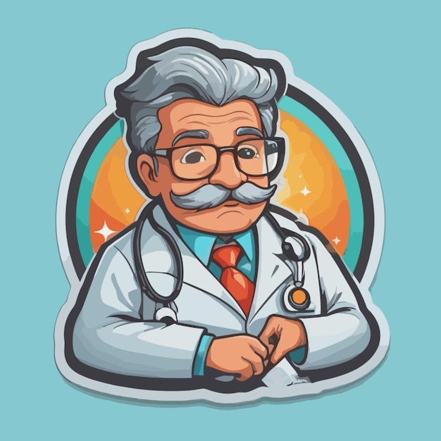 Vector doctor vector de dibujos animados