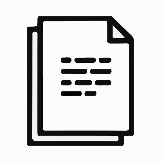 un documento con un contorno negro y la palabra la parte superior en la parte inferior