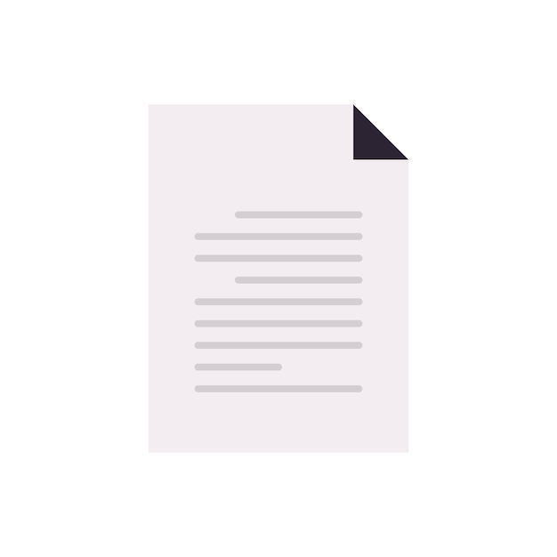 Documento de documentos y documento de política de la empresa que organiza el archivo de datos de contratos