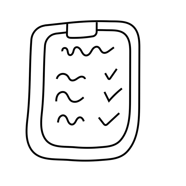 Vector documento garabateado vector aislado en fondo blanco