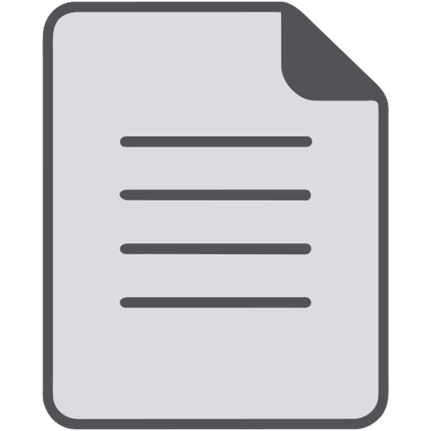 un documento con un icono de bordes redondeados