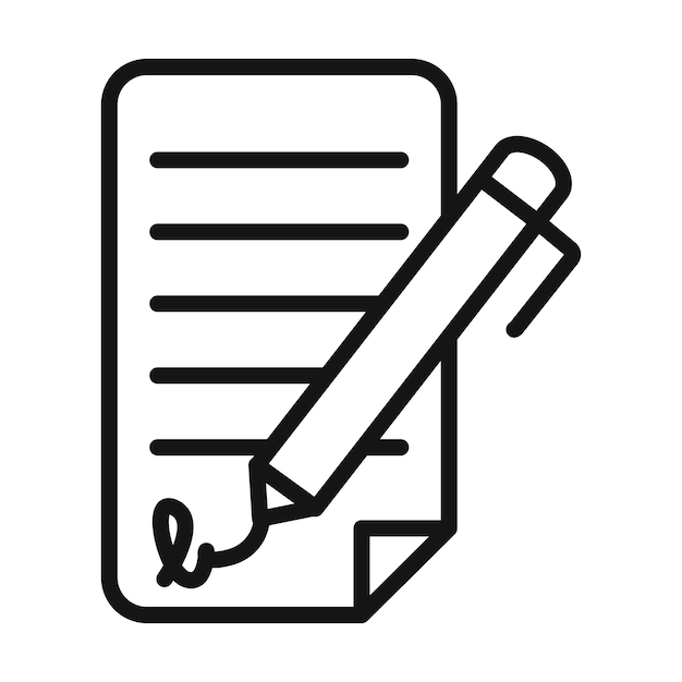 Documento con icono de firma Perfecto para uso legal y oficial