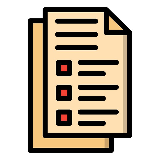 Documento de ilustración del diseño del icono vectorial
