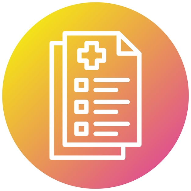 Documento de ilustración del diseño del icono vectorial