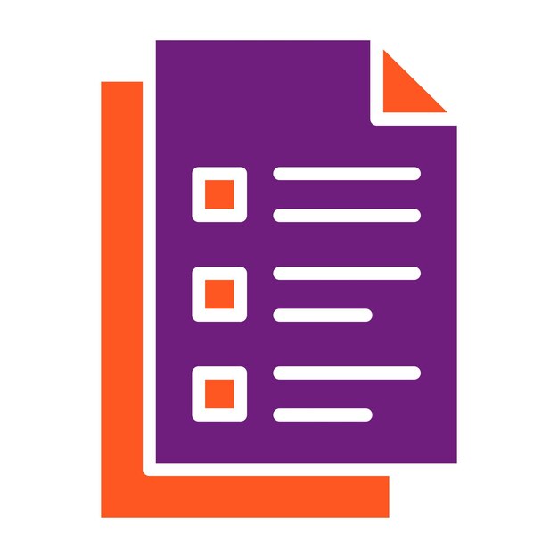 Documento de ilustración del diseño del icono vectorial